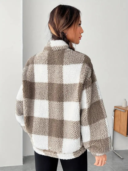 Cozy Check Fleece Pullover