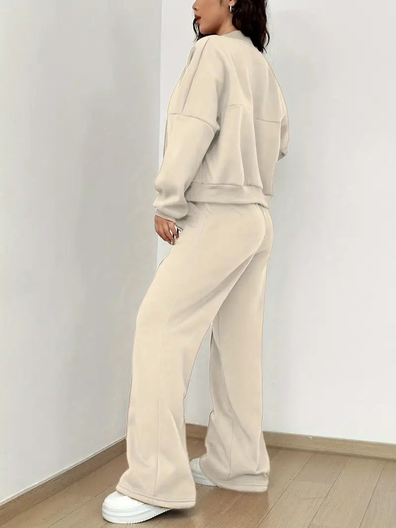 Essential Comfort Tracksuit – Casual Chic Two-Piece Set