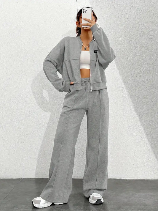 Essential Comfort Tracksuit – Casual Chic Two-Piece Set